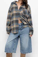 Load image into Gallery viewer, Vintage x TATTOO Blue Plaid Lightweight Flannel (XS-L)