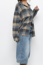 Load image into Gallery viewer, Vintage x TATTOO Blue Plaid Lightweight Flannel (XS-L)