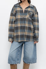 Load image into Gallery viewer, Vintage x TATTOO Blue Plaid Lightweight Flannel (XS-L)