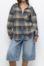 Load image into Gallery viewer, Vintage x TATTOO Blue Plaid Lightweight Flannel (XS-L)