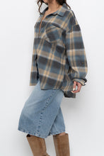 Load image into Gallery viewer, Vintage x TATTOO Blue Plaid Lightweight Flannel (XS-L)