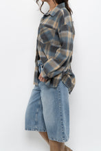 Load image into Gallery viewer, Vintage x TATTOO Blue Plaid Lightweight Flannel (XS-L)