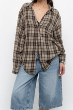 Load image into Gallery viewer, Vintage x ARNOLD PALMER Brown Plaid Lightweight Flannel (XS-L)