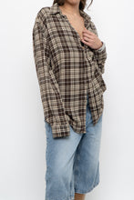 Load image into Gallery viewer, Vintage x ARNOLD PALMER Brown Plaid Lightweight Flannel (XS-L)