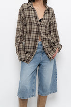 Load image into Gallery viewer, Vintage x ARNOLD PALMER Brown Plaid Lightweight Flannel (XS-L)