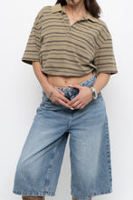 Load image into Gallery viewer, Vintage x Gap Tan Cotton-Blend Striped Polo (XS-L)