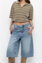 Load image into Gallery viewer, Vintage x Gap Tan Cotton-Blend Striped Polo (XS-L)