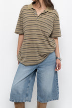 Load image into Gallery viewer, Vintage x Gap Tan Cotton-Blend Striped Polo (XS-L)