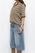 Load image into Gallery viewer, Vintage x Gap Tan Cotton-Blend Striped Polo (XS-L)