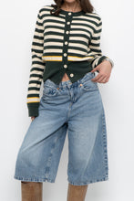 Load image into Gallery viewer, Modern x CES FEMME Green Striped Knit Cardigan (XS-M)