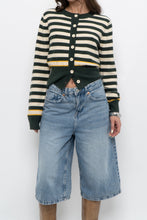 Load image into Gallery viewer, Modern x CES FEMME Green Striped Knit Cardigan (XS-M)