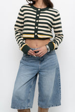 Load image into Gallery viewer, Modern x CES FEMME Green Striped Knit Cardigan (XS-M)