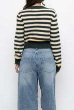 Load image into Gallery viewer, Modern x CES FEMME Green Striped Knit Cardigan (XS-M)
