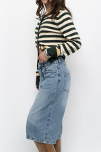 Load image into Gallery viewer, Modern x CES FEMME Green Striped Knit Cardigan (XS-M)