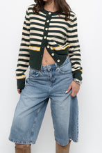 Load image into Gallery viewer, Modern x CES FEMME Green Striped Knit Cardigan (XS-M)