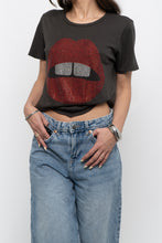 Load image into Gallery viewer, LAUREN MOSHI x Rhinestone Lips Soft Tee (XS-M)
