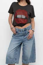 Load image into Gallery viewer, LAUREN MOSHI x Rhinestone Lips Soft Tee (XS-M)
