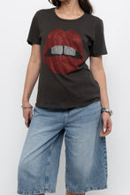 Load image into Gallery viewer, LAUREN MOSHI x Rhinestone Lips Soft Tee (XS-M)