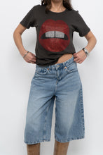 Load image into Gallery viewer, LAUREN MOSHI x Rhinestone Lips Soft Tee (XS-M)