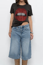 Load image into Gallery viewer, LAUREN MOSHI x Rhinestone Lips Soft Tee (XS-M)