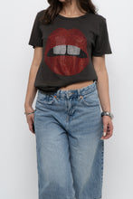 Load image into Gallery viewer, LAUREN MOSHI x Rhinestone Lips Soft Tee (XS-M)