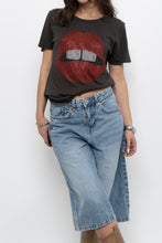 Load image into Gallery viewer, LAUREN MOSHI x Rhinestone Lips Soft Tee (XS-M)