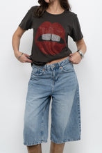 Load image into Gallery viewer, LAUREN MOSHI x Rhinestone Lips Soft Tee (XS-M)