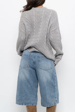 Load image into Gallery viewer, Modern x Grey Cableknit Cotton-blend Sweater (XS-L)