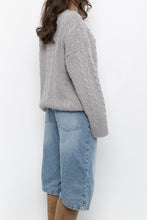 Load image into Gallery viewer, Modern x Grey Cableknit Cotton-blend Sweater (XS-L)