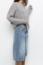 Load image into Gallery viewer, Modern x Grey Cableknit Cotton-blend Sweater (XS-L)