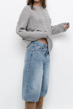 Load image into Gallery viewer, Modern x Grey Cableknit Cotton-blend Sweater (XS-L)