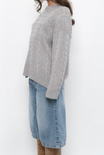 Load image into Gallery viewer, Modern x Grey Cableknit Cotton-blend Sweater (XS-L)