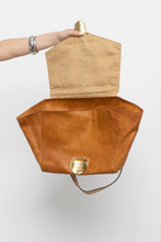 Load image into Gallery viewer, Vintage x Made in Spain x SUSHI Camel Leather Gold-Detailed Purse