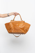 Load image into Gallery viewer, Vintage x Made in Spain x SUSHI Camel Leather Gold-Detailed Purse