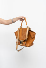 Load image into Gallery viewer, Vintage x Made in Spain x SUSHI Camel Leather Gold-Detailed Purse