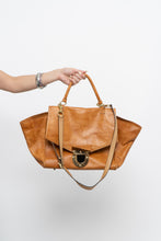 Load image into Gallery viewer, Vintage x Made in Spain x SUSHI Camel Leather Gold-Detailed Purse
