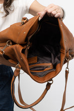Load image into Gallery viewer, Vintage x PEPPER Camel Leather Pebble Oversize Purse