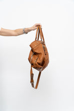 Load image into Gallery viewer, Vintage x PEPPER Camel Leather Pebble Oversize Purse