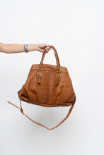 Load image into Gallery viewer, Vintage x PEPPER Camel Leather Pebble Oversize Purse