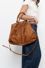 Load image into Gallery viewer, Vintage x PEPPER Camel Leather Pebble Oversize Purse