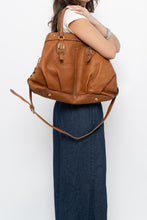 Load image into Gallery viewer, Vintage x PEPPER Camel Leather Pebble Oversize Purse