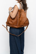 Load image into Gallery viewer, Vintage x PEPPER Camel Leather Pebble Oversize Purse