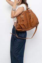 Load image into Gallery viewer, Vintage x PEPPER Camel Leather Pebble Oversize Purse