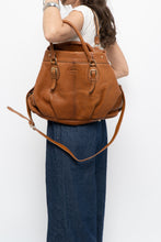 Load image into Gallery viewer, Vintage x PEPPER Camel Leather Pebble Oversize Purse