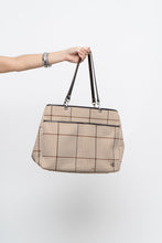 Load image into Gallery viewer, Vintage x RALPH LAUREN Beige, Brown Houndstooth Oversized Purse