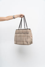 Load image into Gallery viewer, Vintage x RALPH LAUREN Beige, Brown Houndstooth Oversized Purse