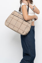 Load image into Gallery viewer, Vintage x RALPH LAUREN Beige, Brown Houndstooth Oversized Purse