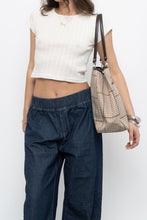 Load image into Gallery viewer, Vintage x RALPH LAUREN Beige, Brown Houndstooth Oversized Purse