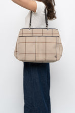 Load image into Gallery viewer, Vintage x RALPH LAUREN Beige, Brown Houndstooth Oversized Purse