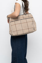 Load image into Gallery viewer, Vintage x RALPH LAUREN Beige, Brown Houndstooth Oversized Purse